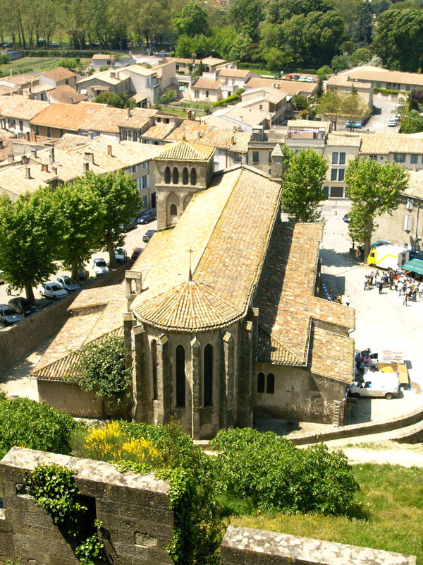 Carcassonne 14 - Kirche unterhalb der Burg